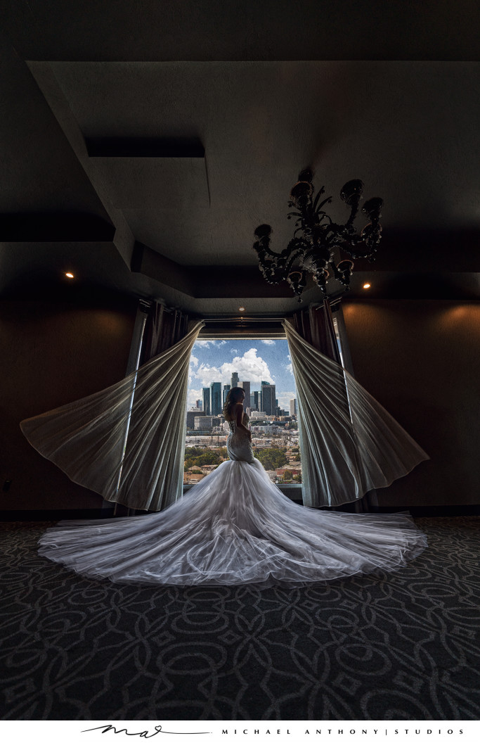 A Stunning Bridal Portrait at Vertigo Event Venue