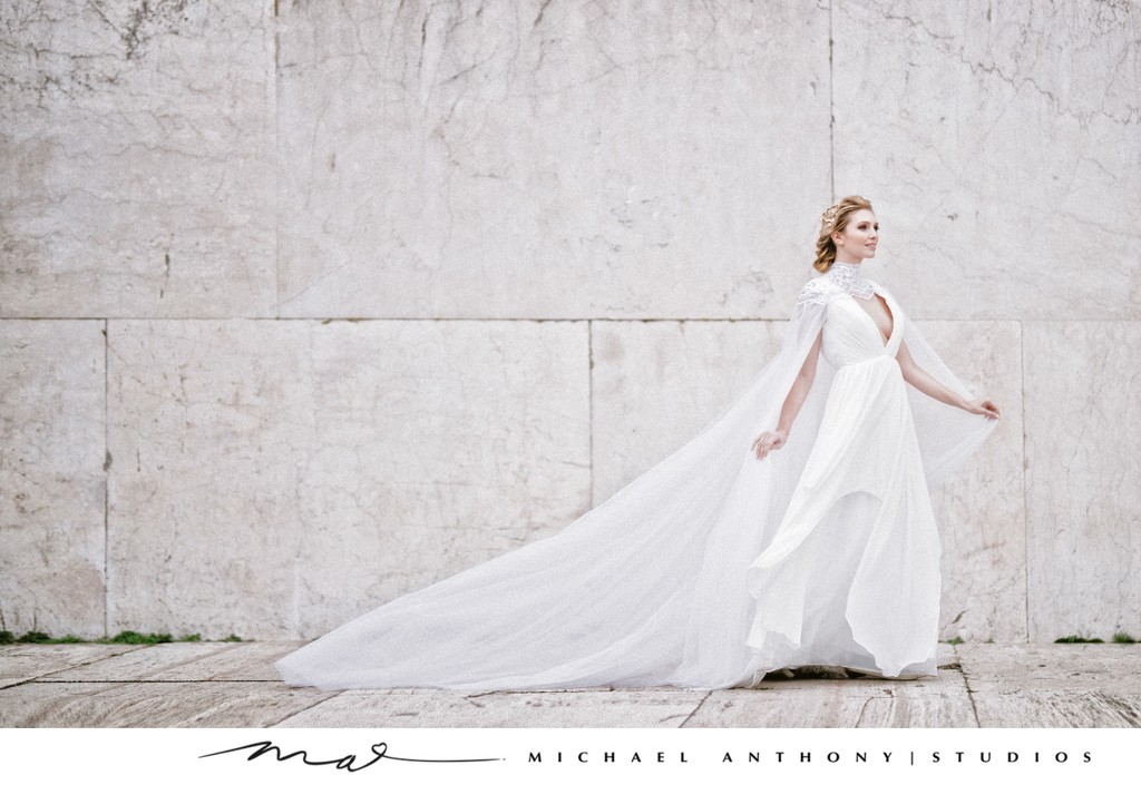 bridal fashion photo in rome