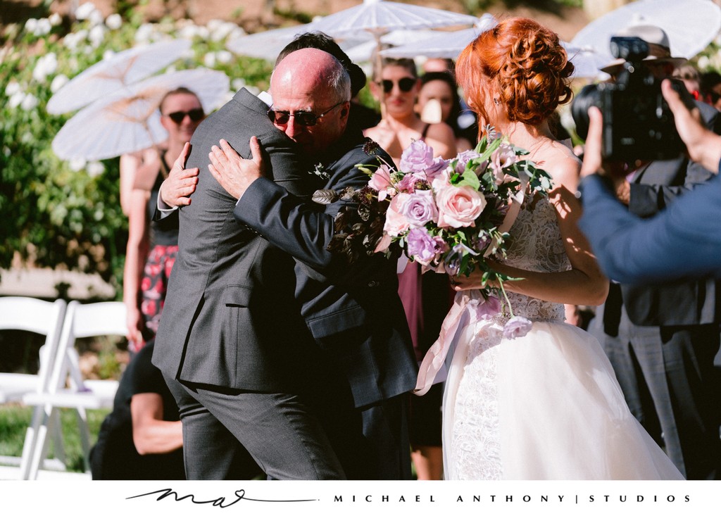 Serendipity Gardens Weddings: Brides Father Walking her Down the Aisle