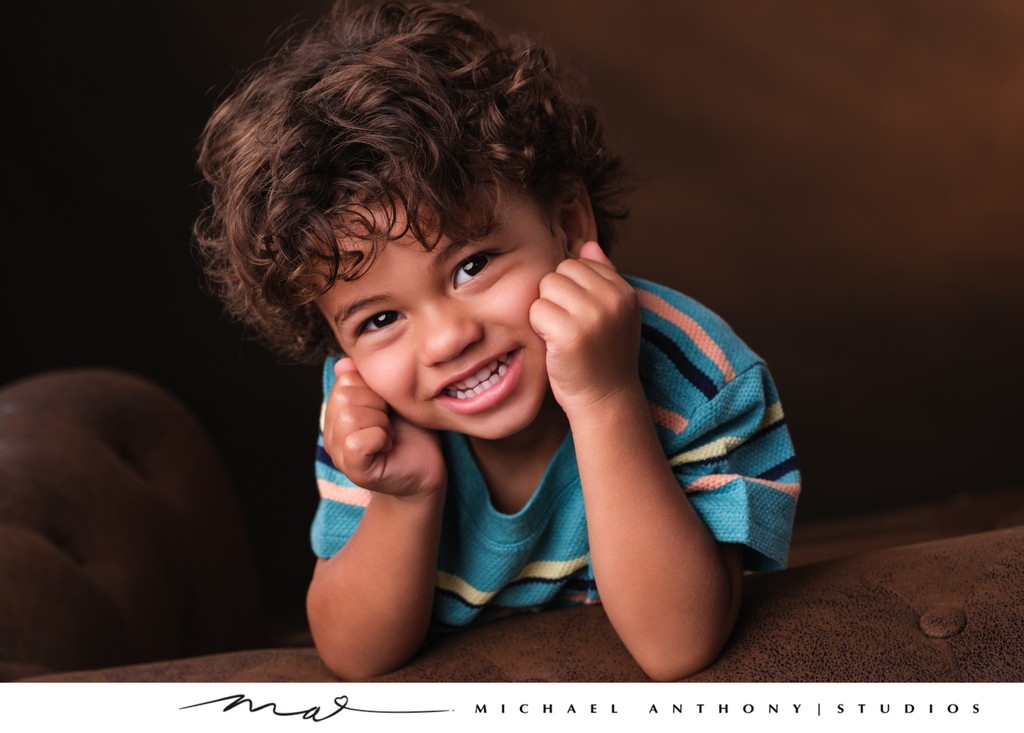 Adorable Toddler with Joyful Smile Portrait