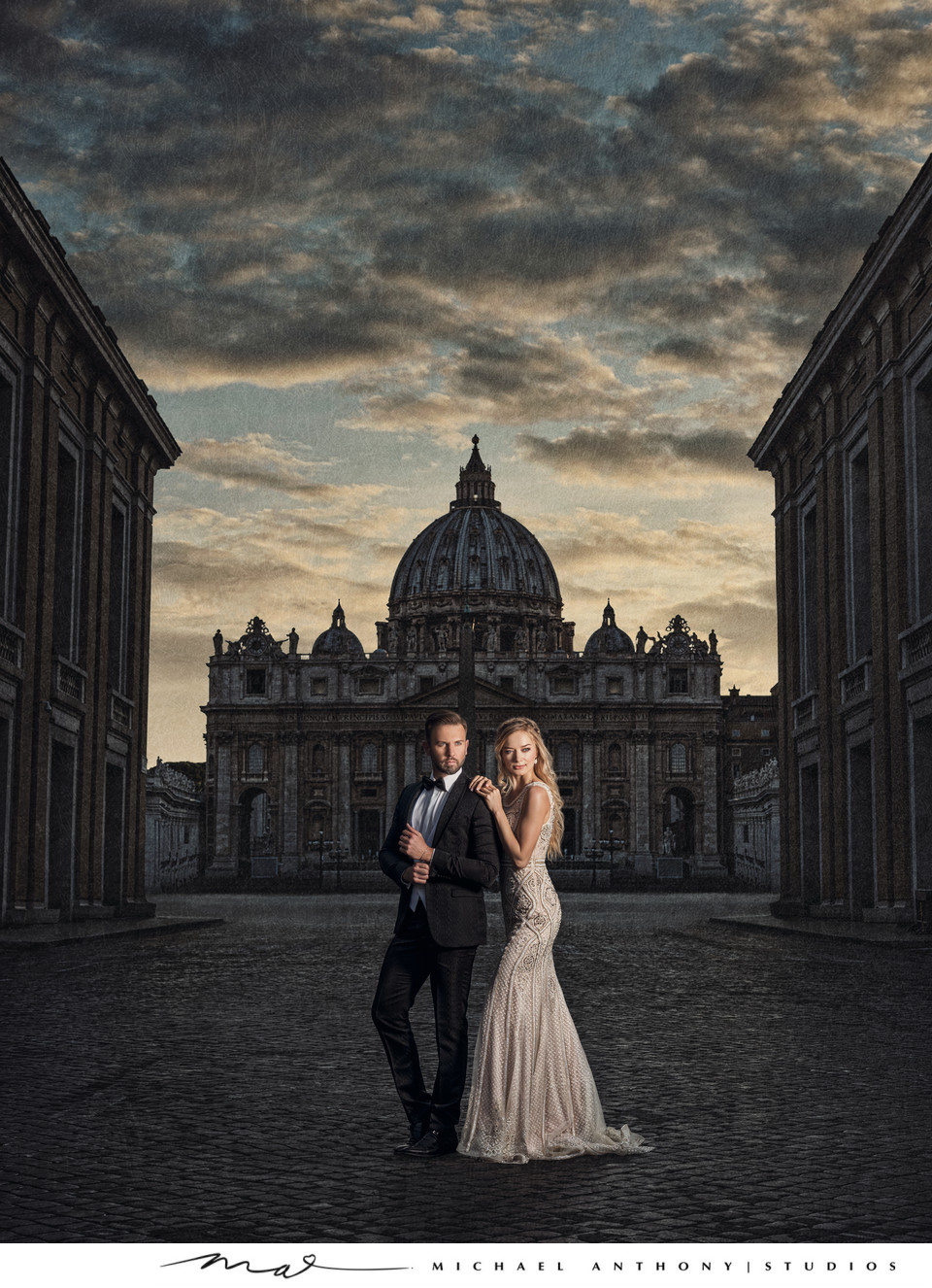 Wedding Photography of A Couple at Vatican