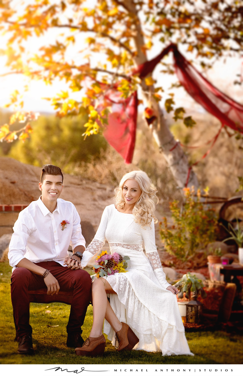 A Bohemian Themed Engagement Session