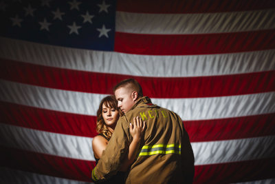 Firefighter Engagement Photos in Los Angeles