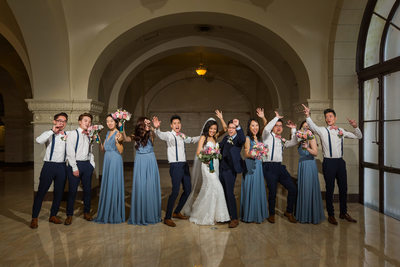 Bridal Party at Majestic Downtown Wedding