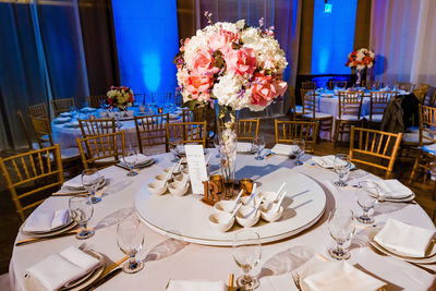 Centerpieces at Majestic Downtown Wedding