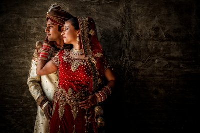 Indian Weddings: Couples Portrait After Ceremony