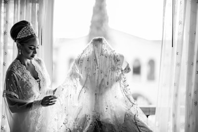 Fairmont Grand Del Mar Wedding: Bride Dress