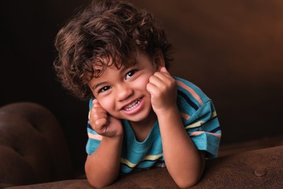 Adorable Toddler with Joyful Smile Portrait