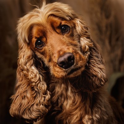 Dog Head Tilt Portrait