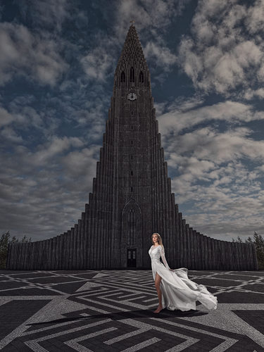 Destination Wedding in Iceland at the Church