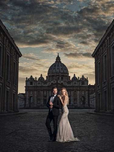 Wedding Photography of A Couple at Vatican