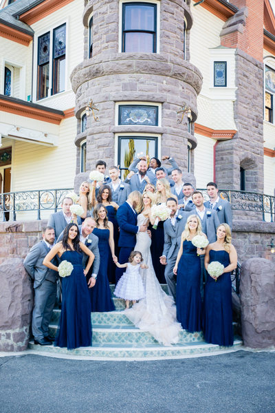 Bridal Party at Newhall Mansion