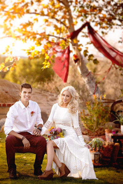 A Bohemian Themed Engagement Session