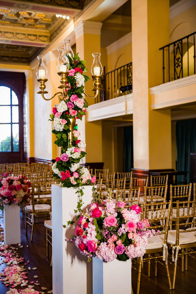 Ceremony Flowers at Ebell Theatre Los Angeles