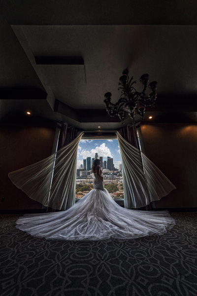 A Stunning Bridal Portrait at Vertigo Event Venue
