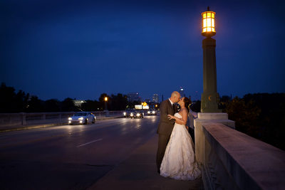 Gervais Street Bridge Wedding Photo