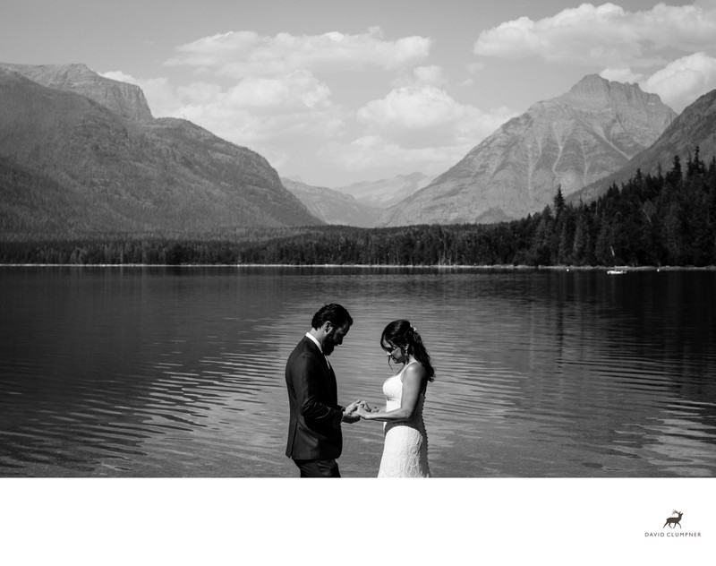 Lake McDonald Wedding Photo