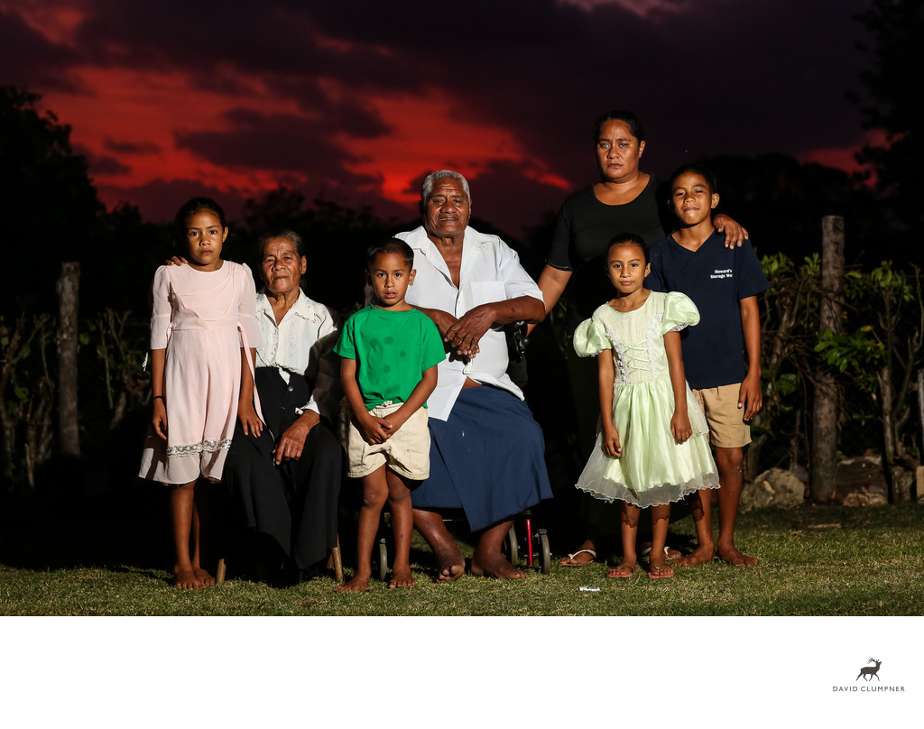 Portrait of the Tuifuaivaha Family on Nomuka, Tonga