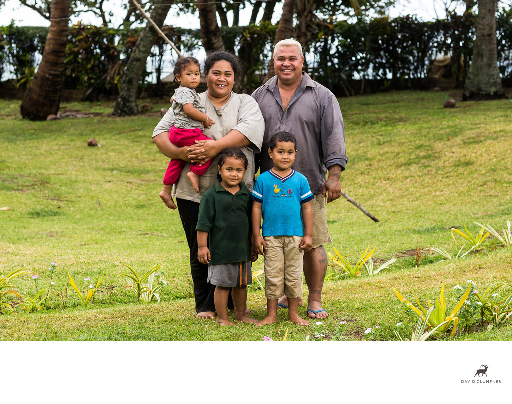 Tu'ulau Family Portrait on Nomuka, Tonga