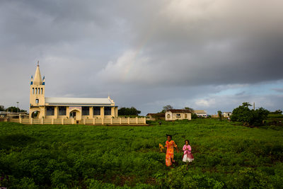 Girls Going to Church in Nomuka Tonga