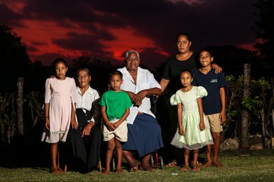 Portrait of the Tuifuaivaha Family on Nomuka, Tonga
