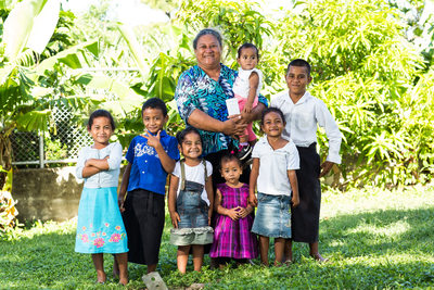 veti and her grandchildren