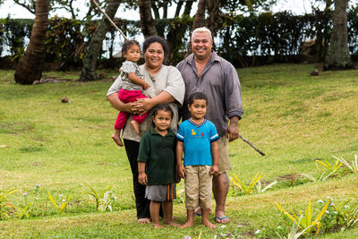 Tu'ulau Family Portrait on Nomuka, Tonga