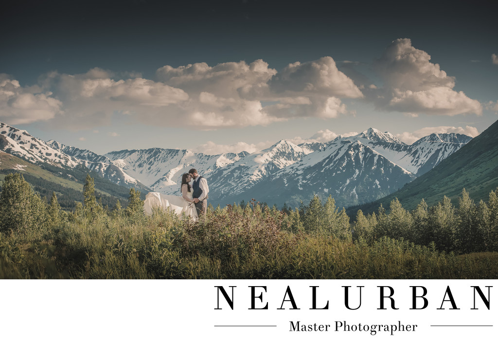 Anchorage alaska wedding photographers seward mountains