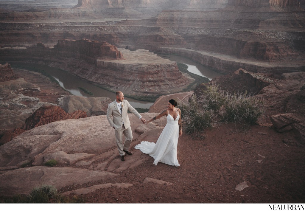 Moab Desert Bride and Groom Utah