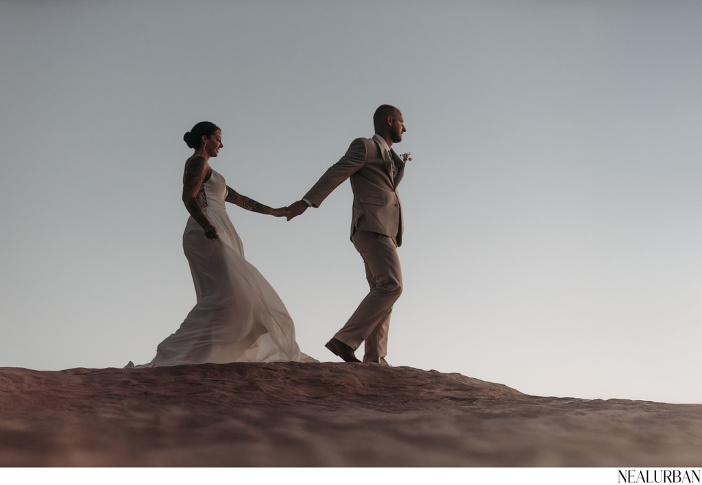 Moab Desert Bride and Groom