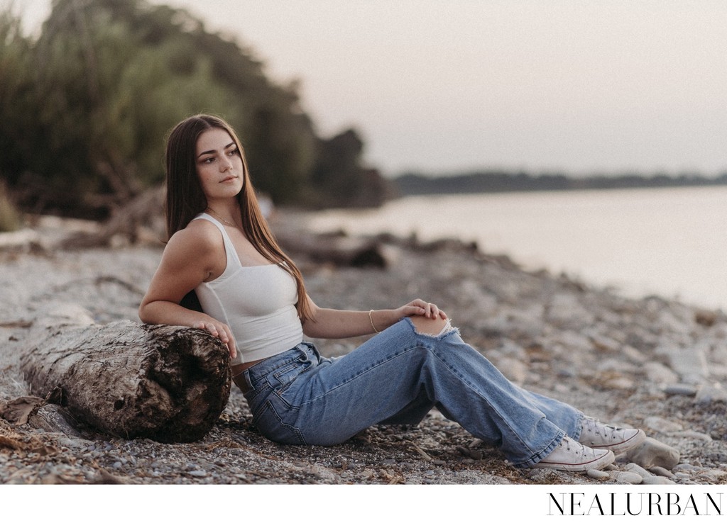 Casual Senior Photos at Fort Niagara State Park