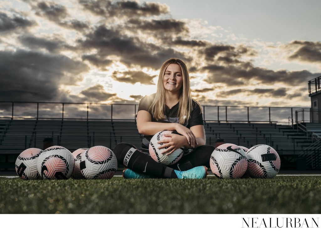 All About Soccer Senior Portraits Session