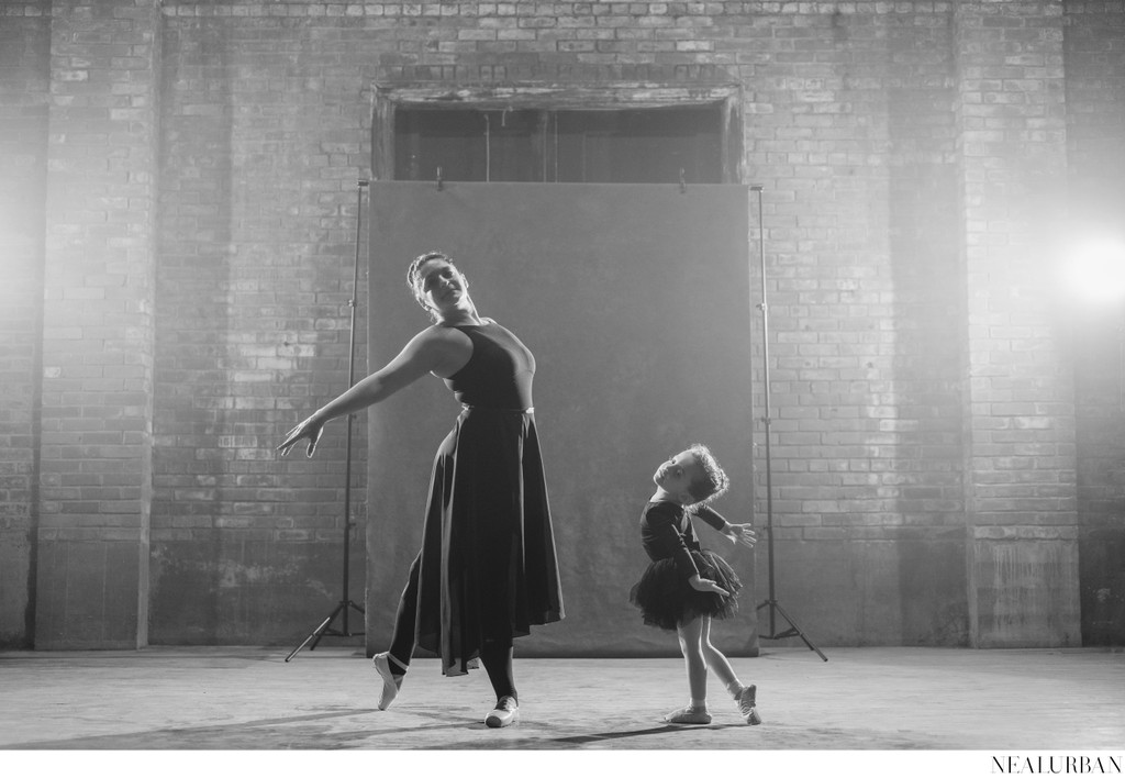 Mother and Daughter Ballerinas at Abandon Theater