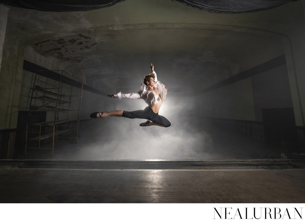 Male Dancer on Stage at Abandon Theater