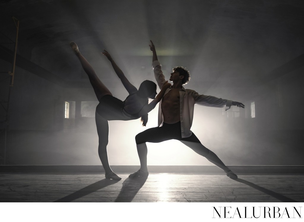 Duet Silhouette Dancers at Abandon Theater