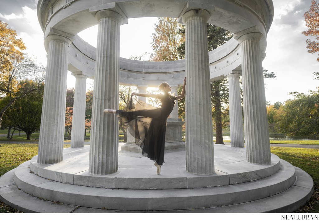 Black Swan Ballerina at Forest Lawn Cemetery 