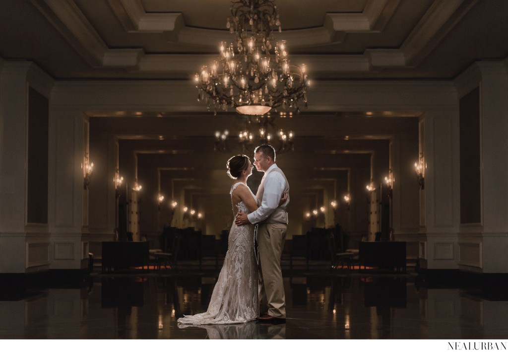 Bride and Groom at Ritz Carlton Hotel Sarasota FL