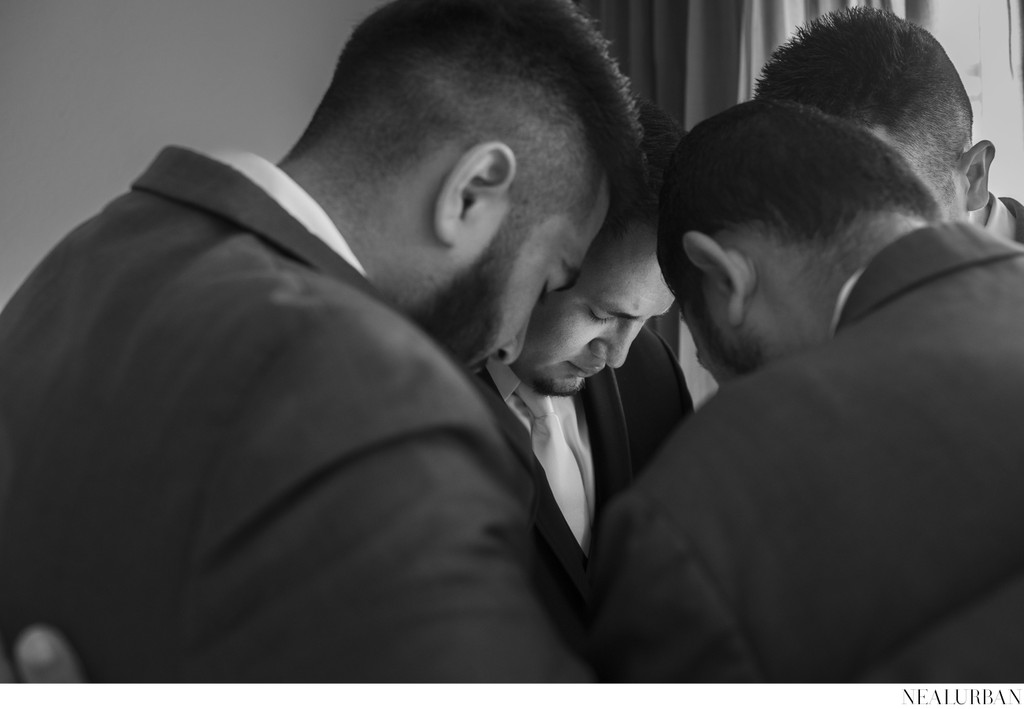 Sibling Moment of Groom and Groomsmen Cabo San Lucas