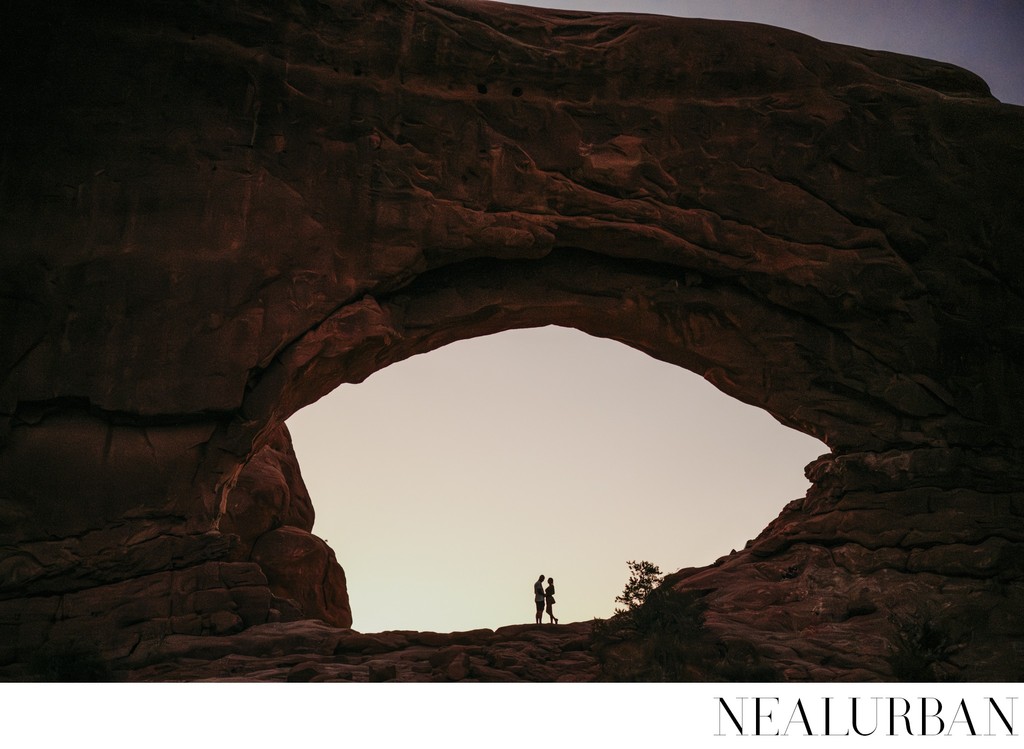 Sunrise at Arches National Park Bride and Groom to Be