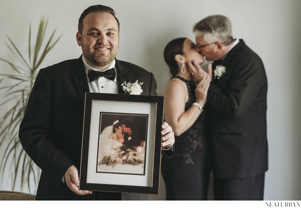 Groom with his parents