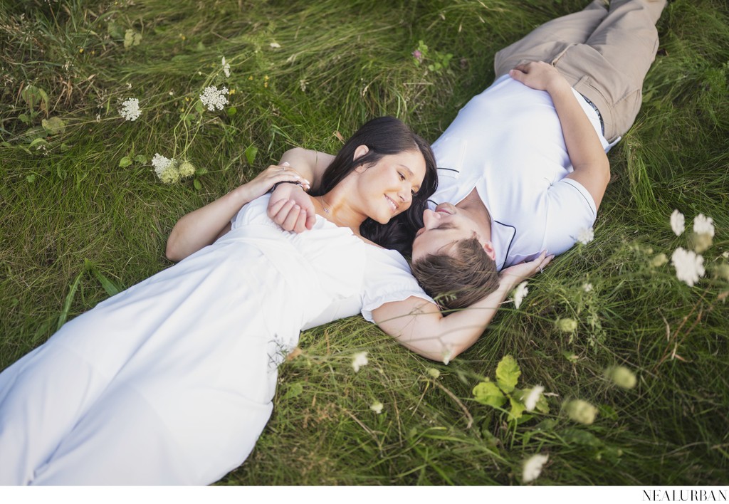 Bright and Airy Engagement Session at Fort Niagara 