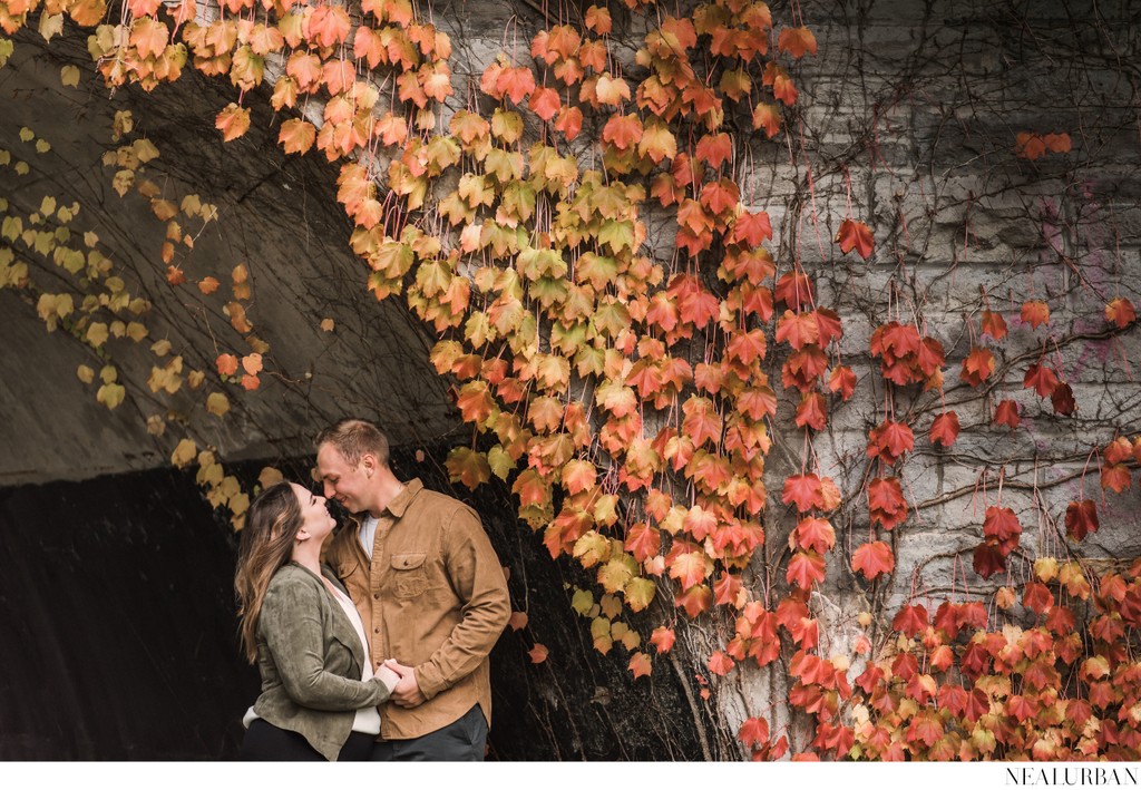 Fall Engagement Session at Joseph Davis Park NY