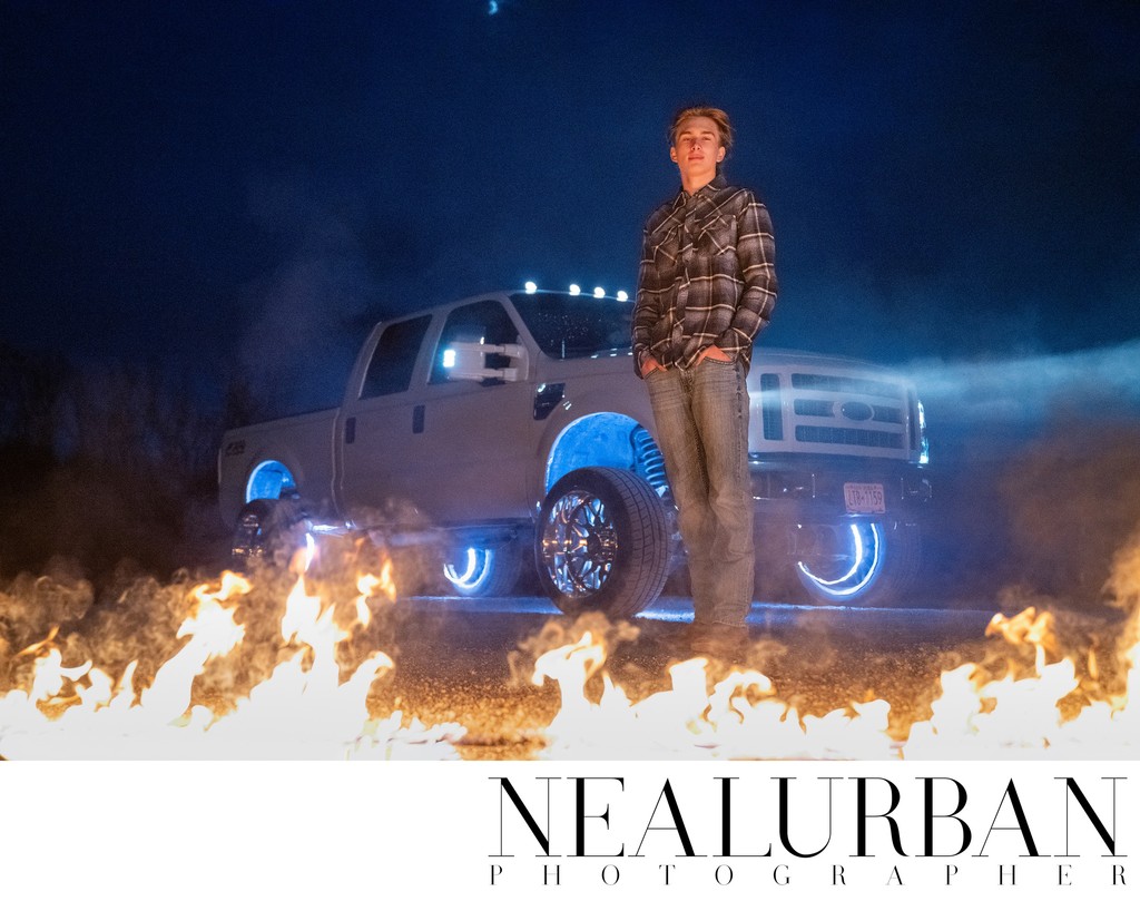Fire & Light Senior Session