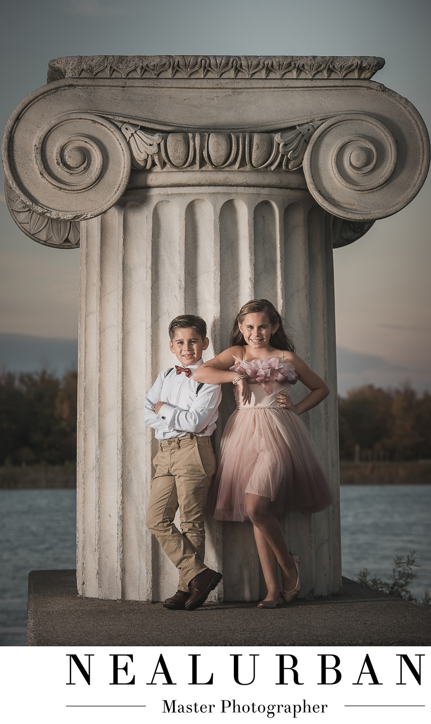 Family Portrait Session at University at Buffalo Baird Point