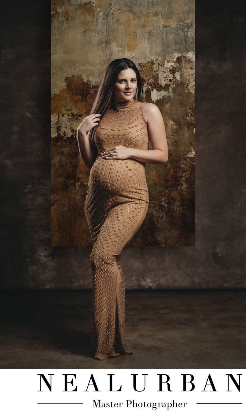 Metallic Maternity Photos