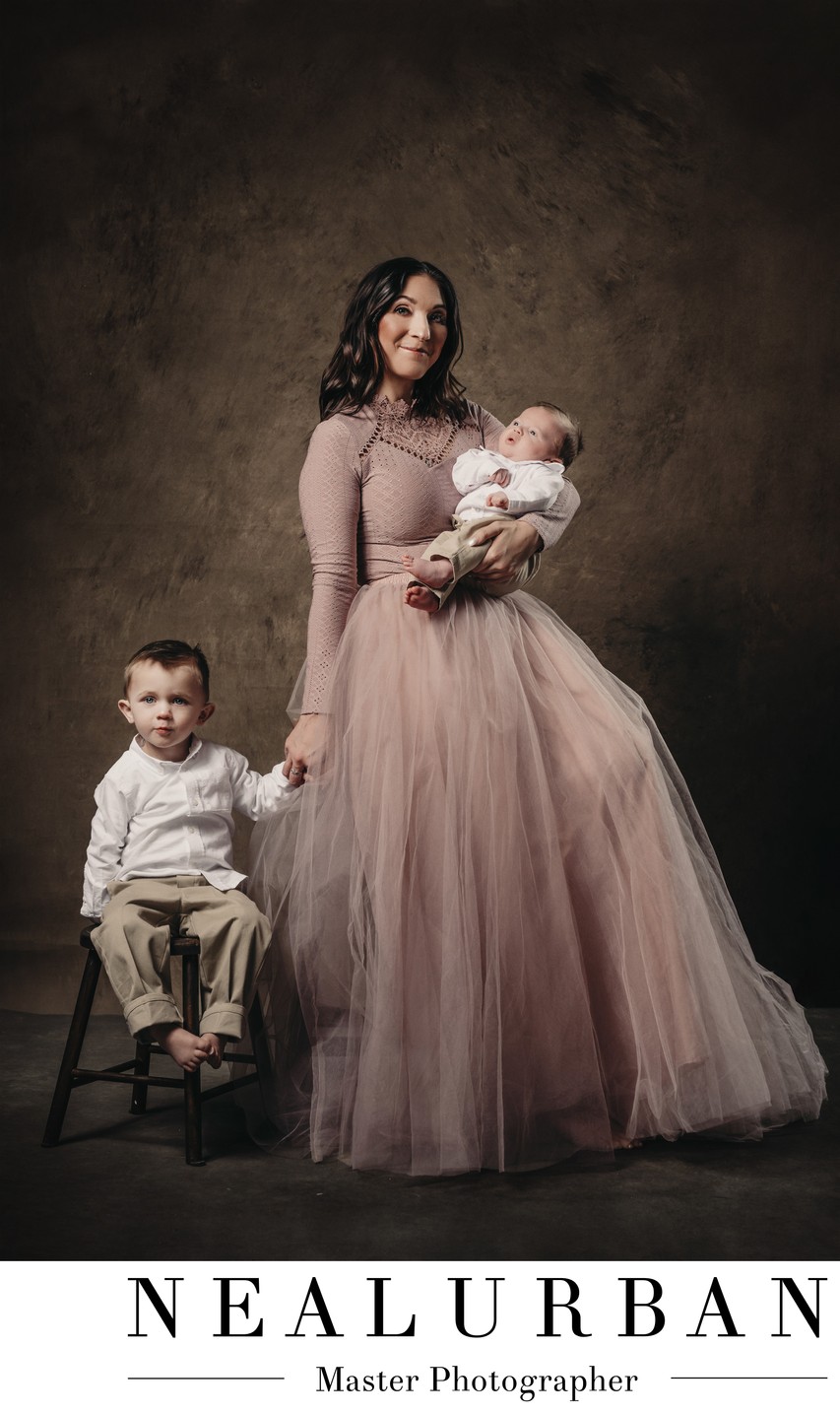 Vintage Family Studio Portrait