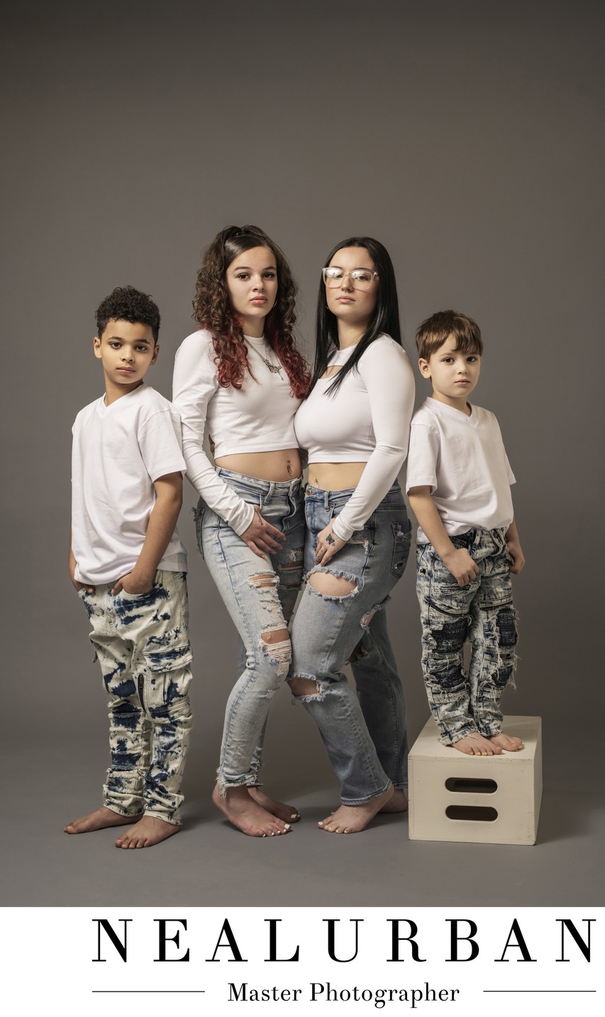 Sibling Studio Portraits