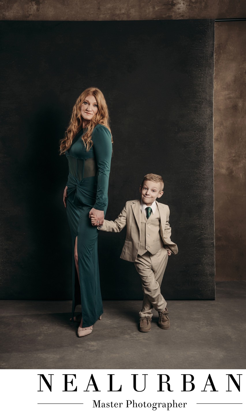 Mom & Son Studio Photoshoot