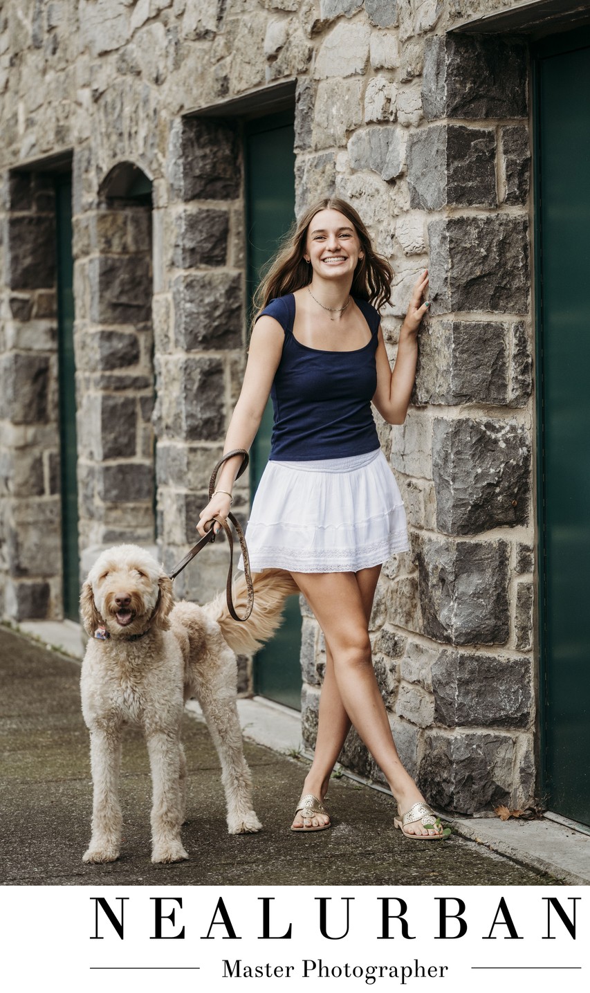 High School Senior Photos at Delaware Park