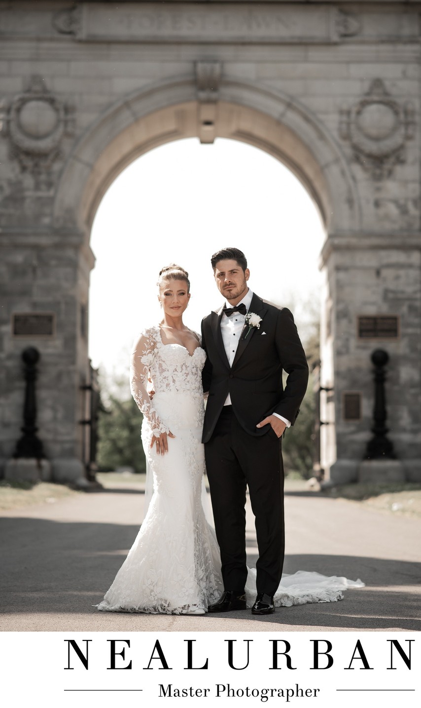 Forest Lawn Cemetery Bride and Groom